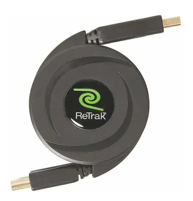 ReTrak Retractable 1080p HDMI to Mini DisplayPort Cable, White photo 3