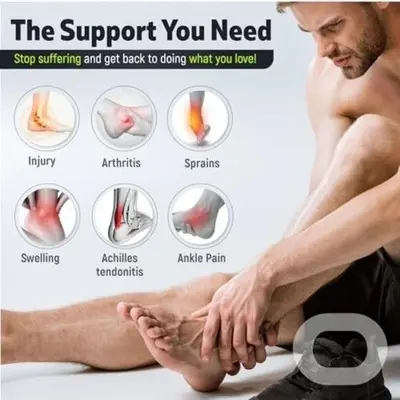 Ankle Compression Support Sleeve, 1 Pair photo 6