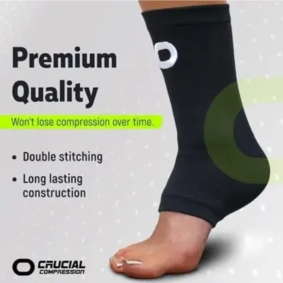 Ankle Compression Support Sleeve, 1 Pair photo 5