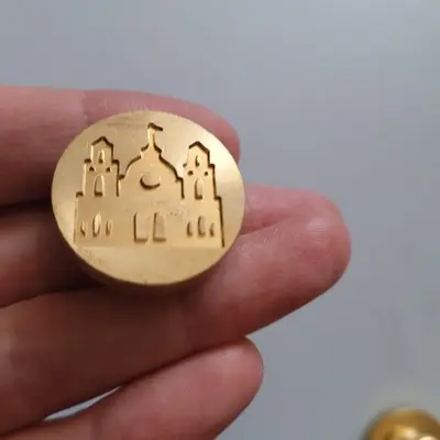Wax Seal Stamp Set with 4 Stamps, Spoon and Wax photo 5