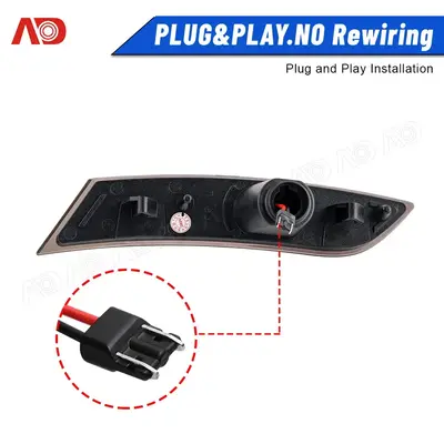 LED Front Bumper Side Marker Light, Smoked, for 2013-2017 Cadillac XTS photo 7