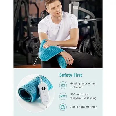 HOMECH Electric Heating Pad for Back Pain and Cramps photo 2