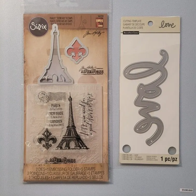 Cutting Templates and Stamps Set for Scrapbooking