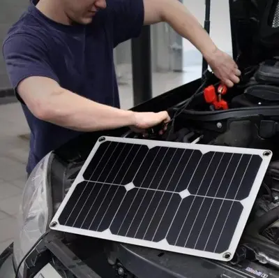 Suaoki 18W 18V Solar Panel Car Battery Charger with Lighter Plug photo 5