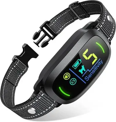 Rechargeable Smart Dog Bark Collar for All Sizes, 5 Sensitivity Levels