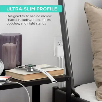 iHome 20W USB-C and USB-A Dual-Port Wall Charger, Folding Prongs photo 3