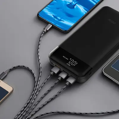 20000mAh QC 3.0 Quick Charge Power Bank with 3 USB Outputs photo 7