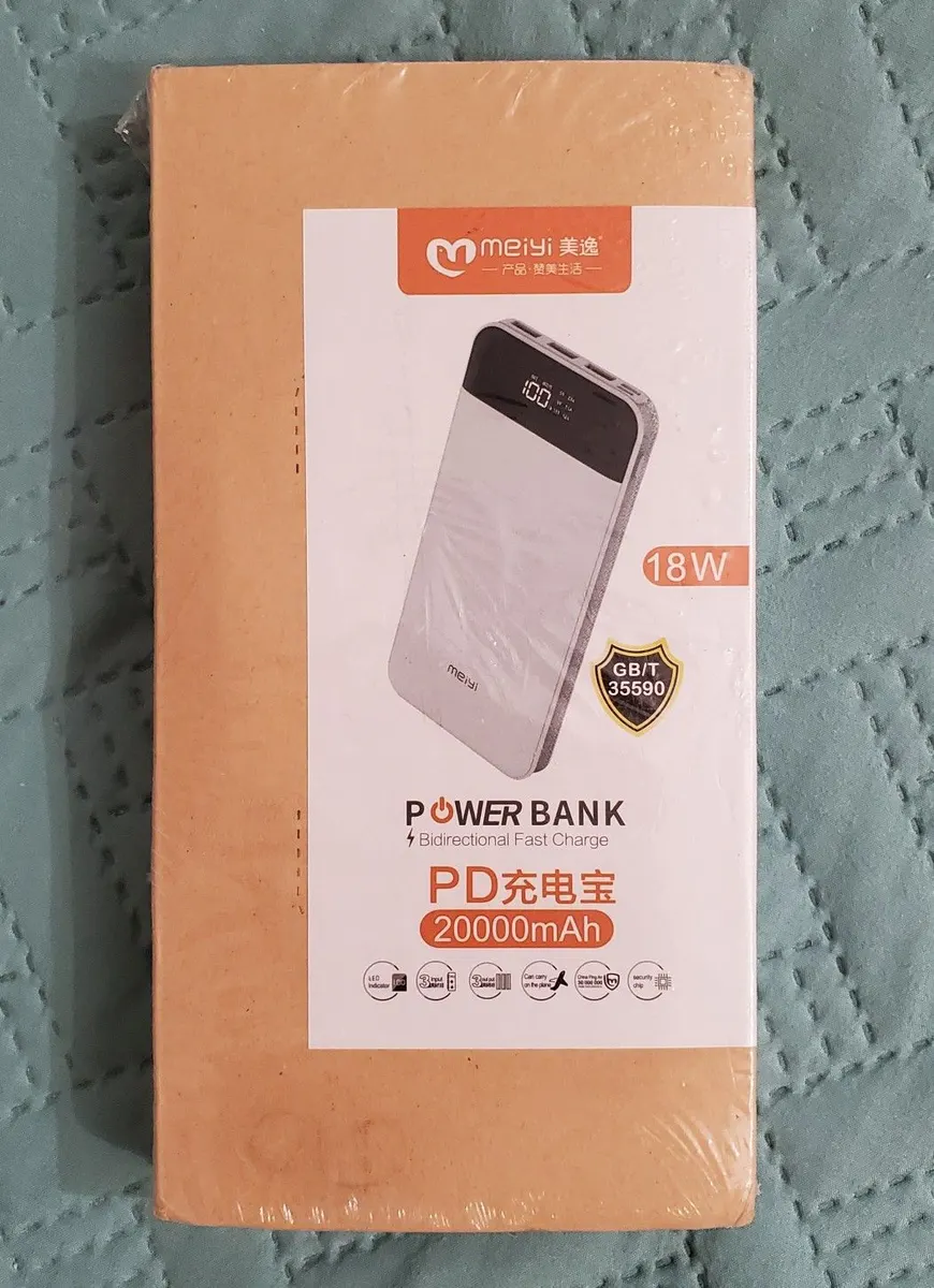 20000mAh QC 3.0 Quick Charge Power Bank with 3 USB Outputs