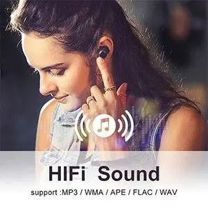 JOLIKE Portable Bluetooth 5.0 MP3 Player, 16GB, Touch Screen photo 11