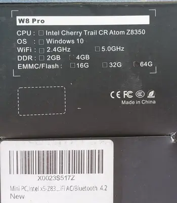 Mini PC W8 Pro, Intel x5-Z8350, 4GB DDR3L, 64GB eMMC, Windows 10 photo 2