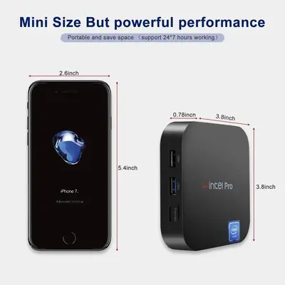 Mini PC W8 Pro, Intel x5-Z8350, 4GB DDR3L, 64GB eMMC, Windows 10 photo 4