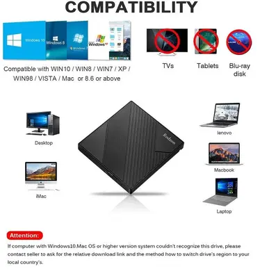 Rodzon USB 3.0 and Type-C External CD/DVD Drive photo 3