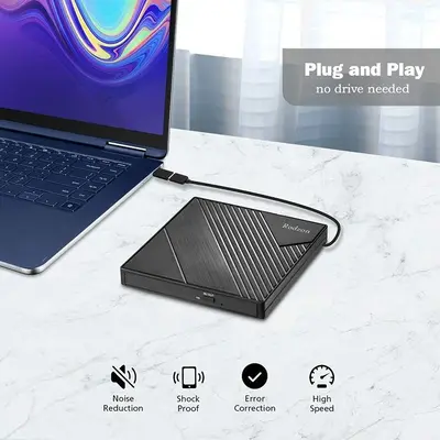 Rodzon USB 3.0 and Type-C External CD/DVD Drive photo 6