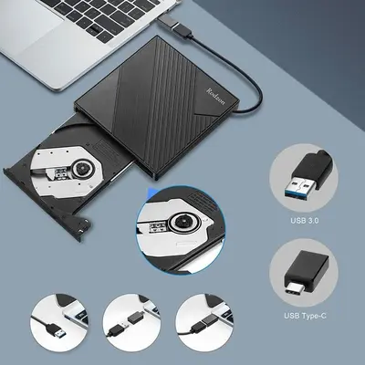 Rodzon USB 3.0 and Type-C External CD/DVD Drive photo 4