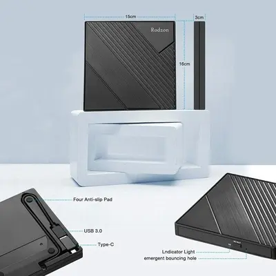 Rodzon USB 3.0 and Type-C External CD/DVD Drive photo 7
