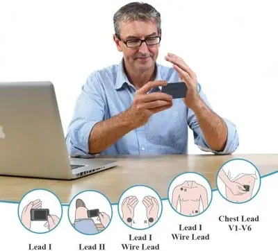 Wellue Pulsebit-EX ECG Monitor, Portable Heart Health Tracker photo 5