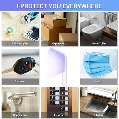 Foldable Handheld UVC Sanitizer Wand, Rechargeable photo 8