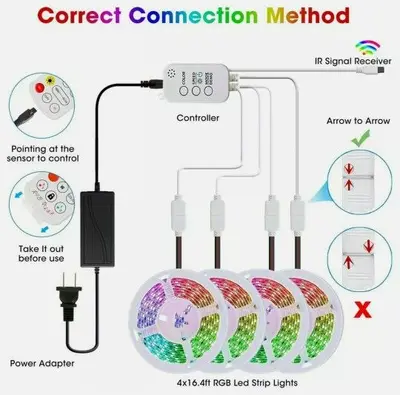 Remote for HRDJ RGB LED Strip Lights with Music Sync photo 4