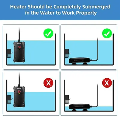 BOEESPAT 50W Adjustable Submersible Aquarium Heater photo 8