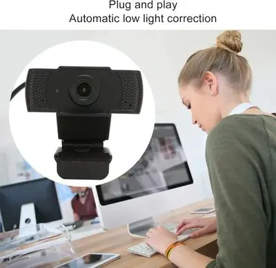 USB 1080p HD Webcam with Microphone, Plug and Play photo 3