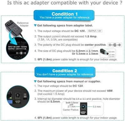 Chanzon 12V 1.5A 18W Switching Power Supply Adapter photo 7