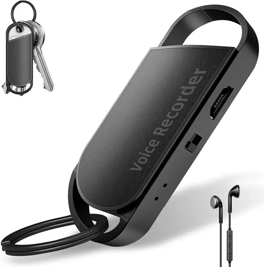 128GB Voice-Activated Recorder, Mini Portable Dictaphone
