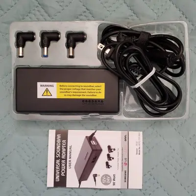 Universal Soundbar Power Adapter, 12-24V Variable, 90W photo 2