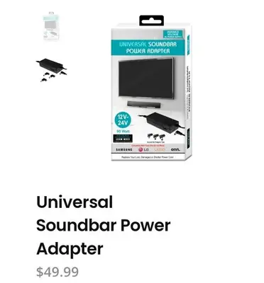 Universal Soundbar Power Adapter, 12-24V Variable, 90W photo 4