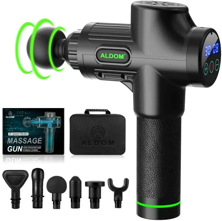 ALDOM Deep Tissue Percussion Massage Gun, 30 Speeds