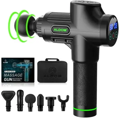 ALDOM Deep Tissue Percussion Massage Gun, 30 Speeds