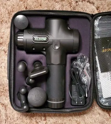 ALDOM Deep Tissue Percussion Massage Gun, 30 Speeds photo 2
