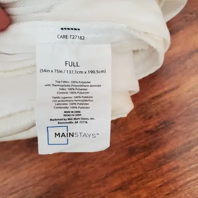 Mainstays Waterproof Mattress Pad, Full photo 3