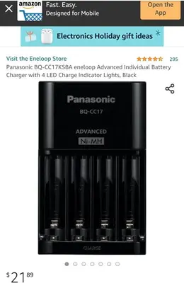Panasonic BQ-CC17KSBA eneloop Advanced Individual Battery Charger photo 4