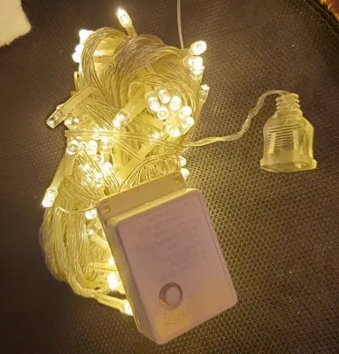 33 ft 100 LED Warm White Plug-In Christmas Tree String Lights photo 2
