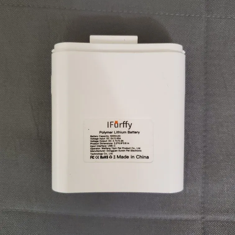 5000mAh Battery for IFurffy Cordless Cat Water Fountain