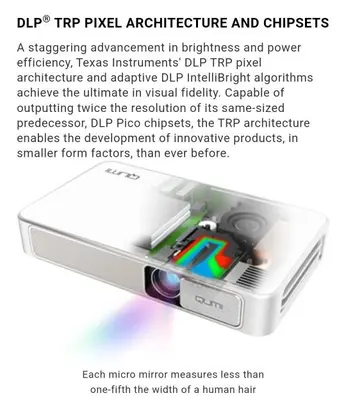 Vivitek Qumi Q3 Plus Ultra-Portable HD Pocket Projector, Red photo 8