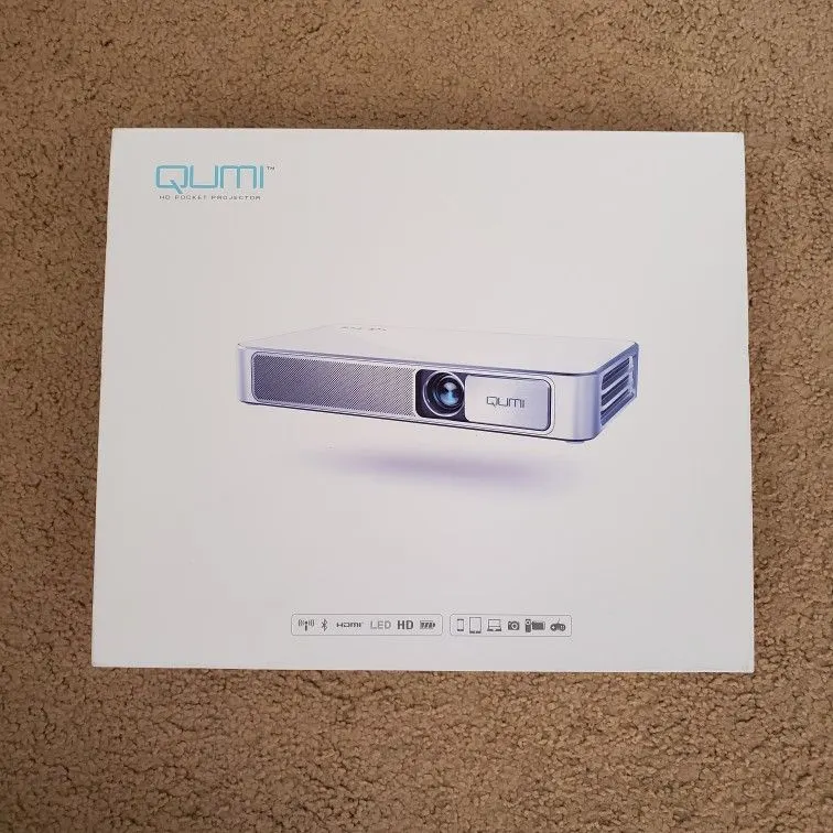 Vivitek Qumi Q3 Plus Ultra-Portable HD Pocket Projector, Red