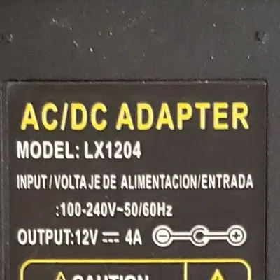 12V 4A 48W Power Adapter for LCD Monitors and LED Strips photo 3