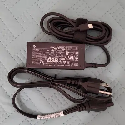 Original HP 45W USB-C Laptop AC Adapter L42206-001
