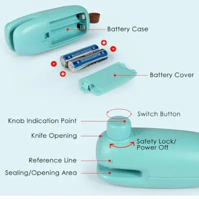 Let'Steam Mini Portable Vacuum Bag Sealer with Cutter photo 3