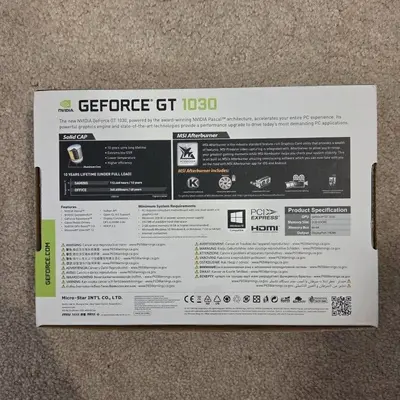 MSI GeForce GT 1030 2GD4 LP 2GB Low-Profile Graphics Card photo 2