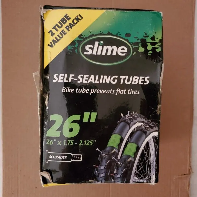 Slime Self-Sealing Bike Tubes 26 x 1.75-2.125, 2-Pack