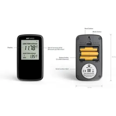 Airthings Corentium Home Radon Detector, Battery-Powered photo 3