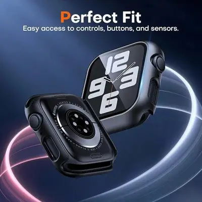 Hard Case with Tempered Glass for Apple Watch 44 mm, 2-Pack photo 7