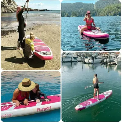 FBSport Leaf-Shaped Inflatable Paddle Board with SUP Accessories and Bag photo 6