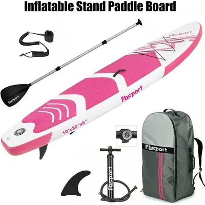 FBSport Leaf-Shaped Inflatable Paddle Board with SUP Accessories and Bag