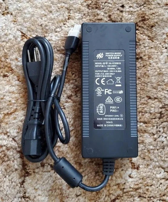 ENG 3A-1C2DB18 18V 6.66A AC Adapter