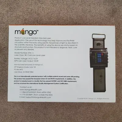 Mango DTX-11 Cold Low-Level Laser Meridian Device photo 3