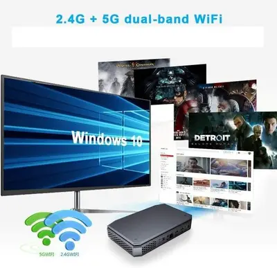 Mini PC T12, AMD A4-7210 Quad-Core, Windows 10 Pro, 4GB DDR3 photo 8