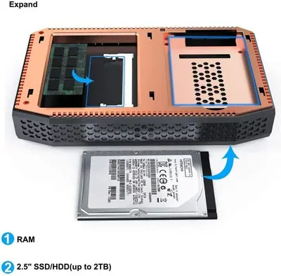 Mini PC T12, AMD A4-7210 Quad-Core, Windows 10 Pro, 4GB DDR3 photo 9